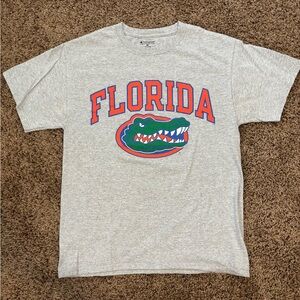 Florida Gators T-Shirt Mens Gray M Champion Orange Florida Logo Unisex EUC